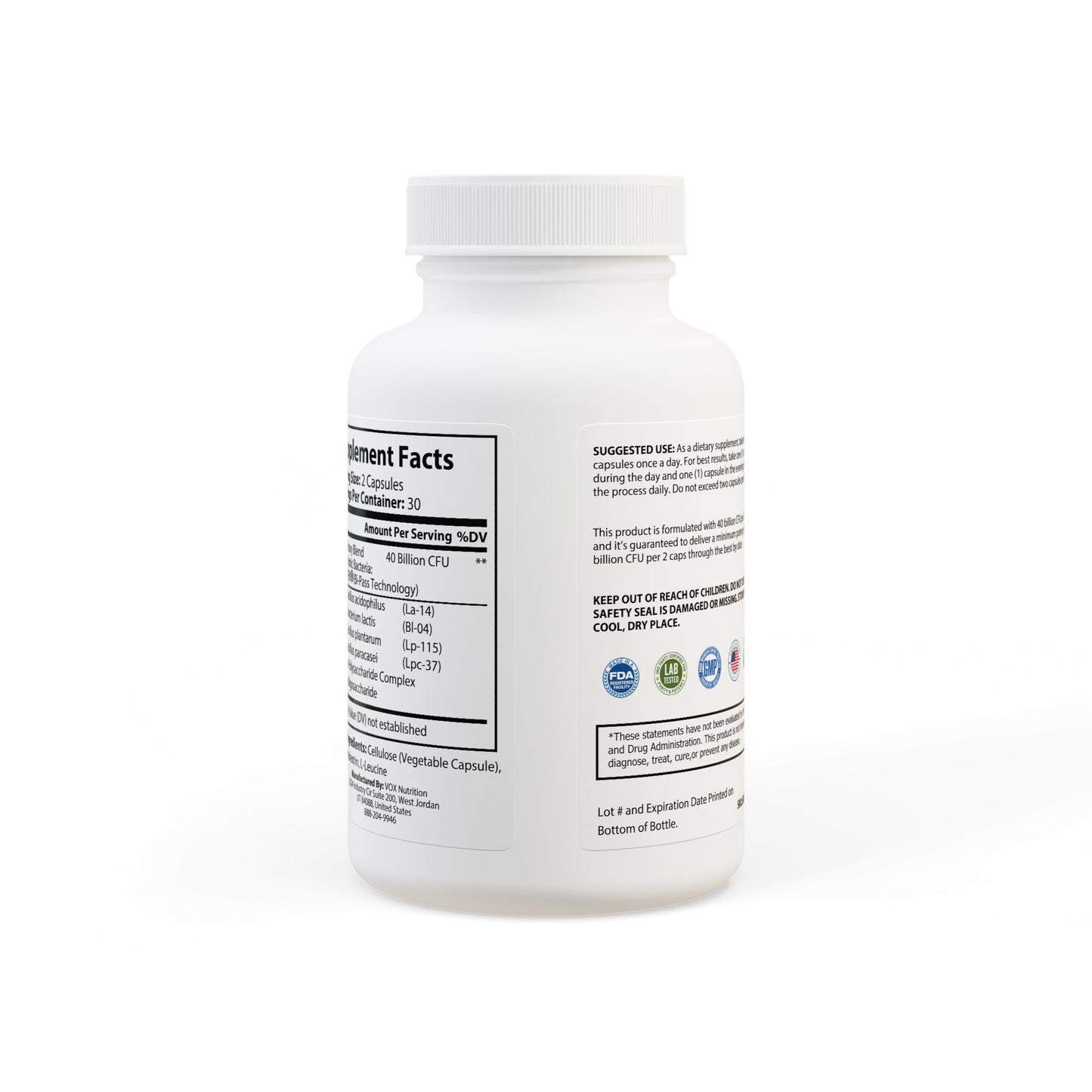 Vitagami Probiotic Complex | Gut Balance & Performance (60 Caps)