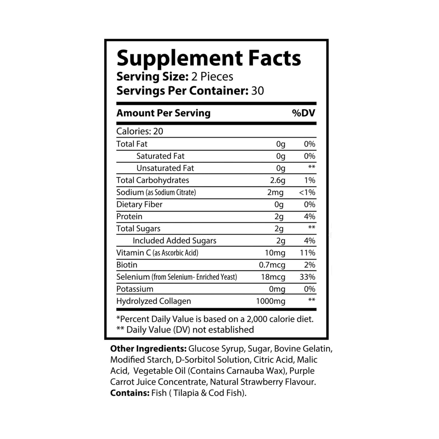 Vitagami Collagen Gummies | Skin Hydration & Glow Support (60 Gummies)
