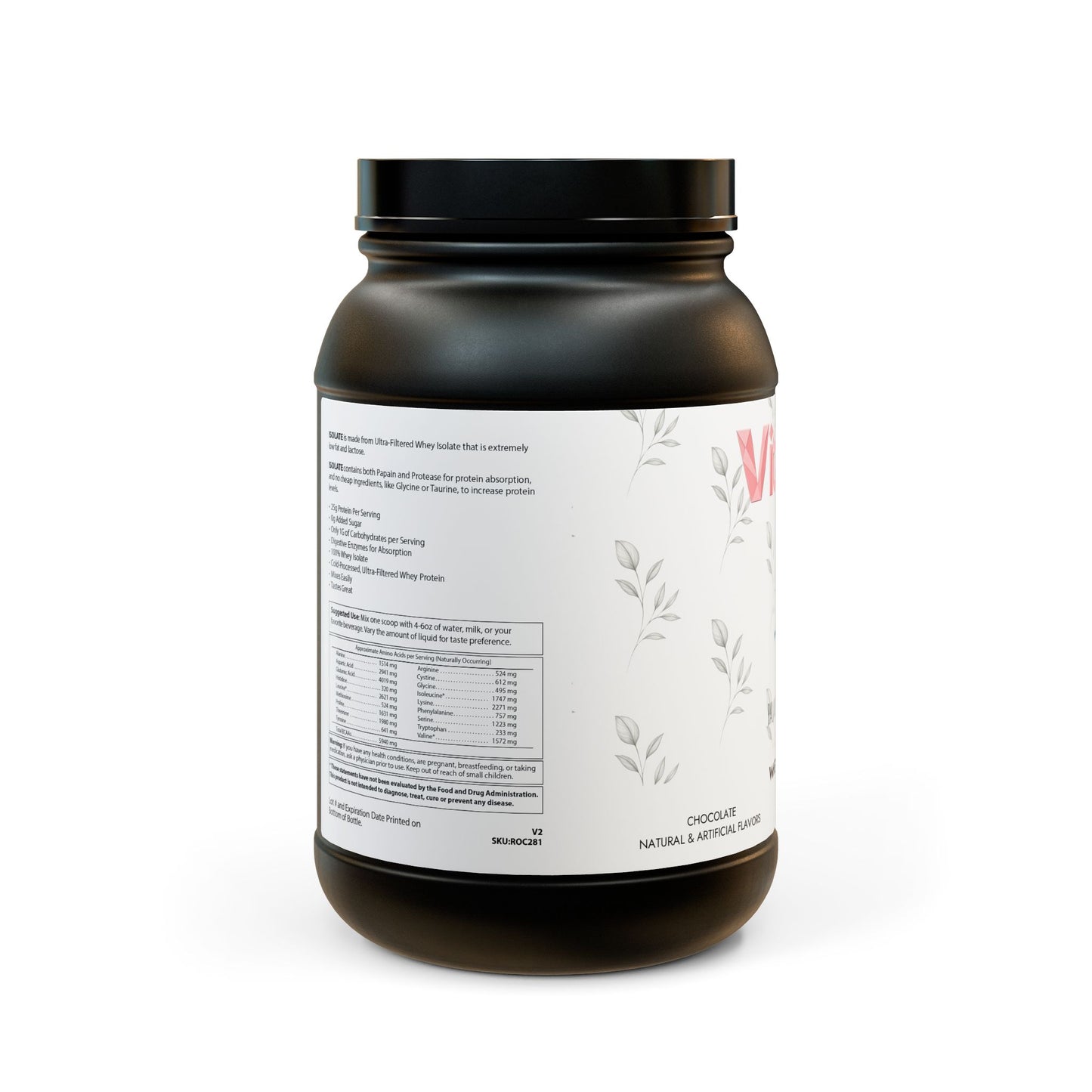 Vitagami Whey Isolate Protein | Lean Muscle & Recovery (907g, 2lb)