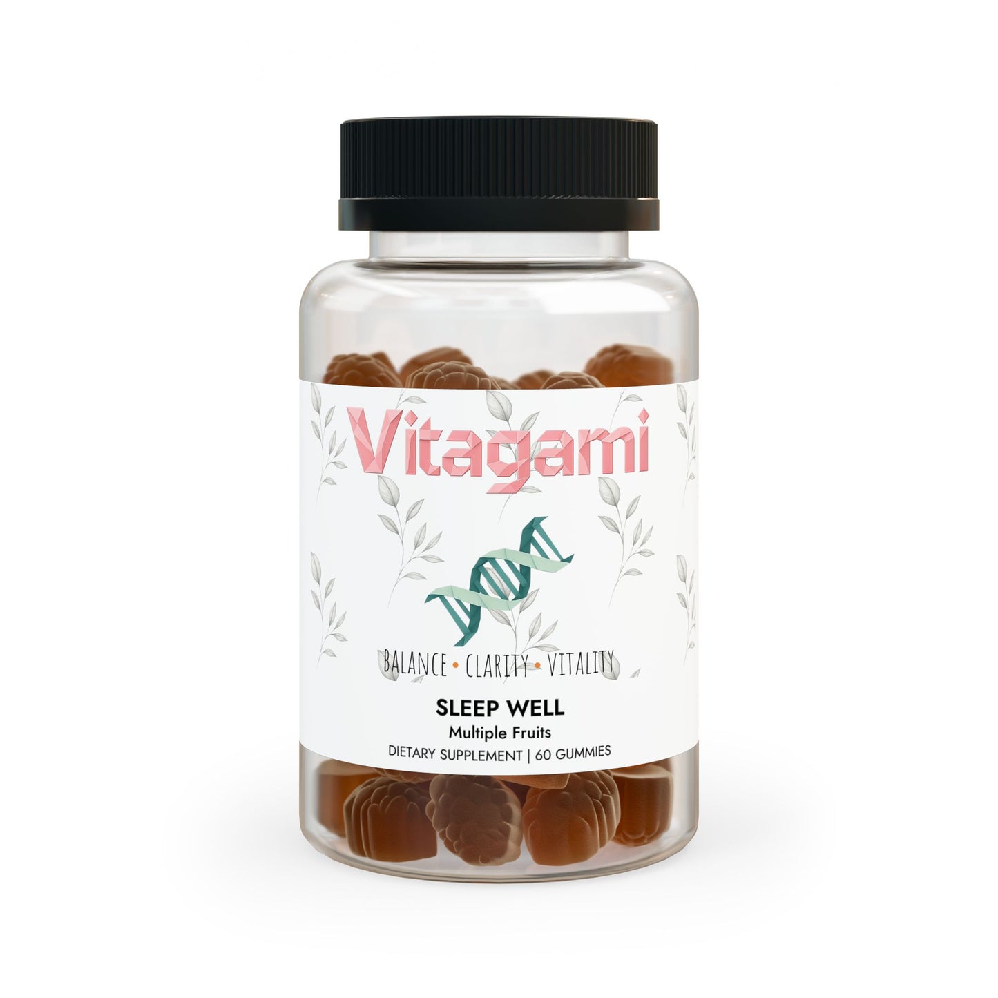 Vitagami Sleep Well Gummies | Natural Sleep Aid & Circadian Rhythm Support (60 Gummies)