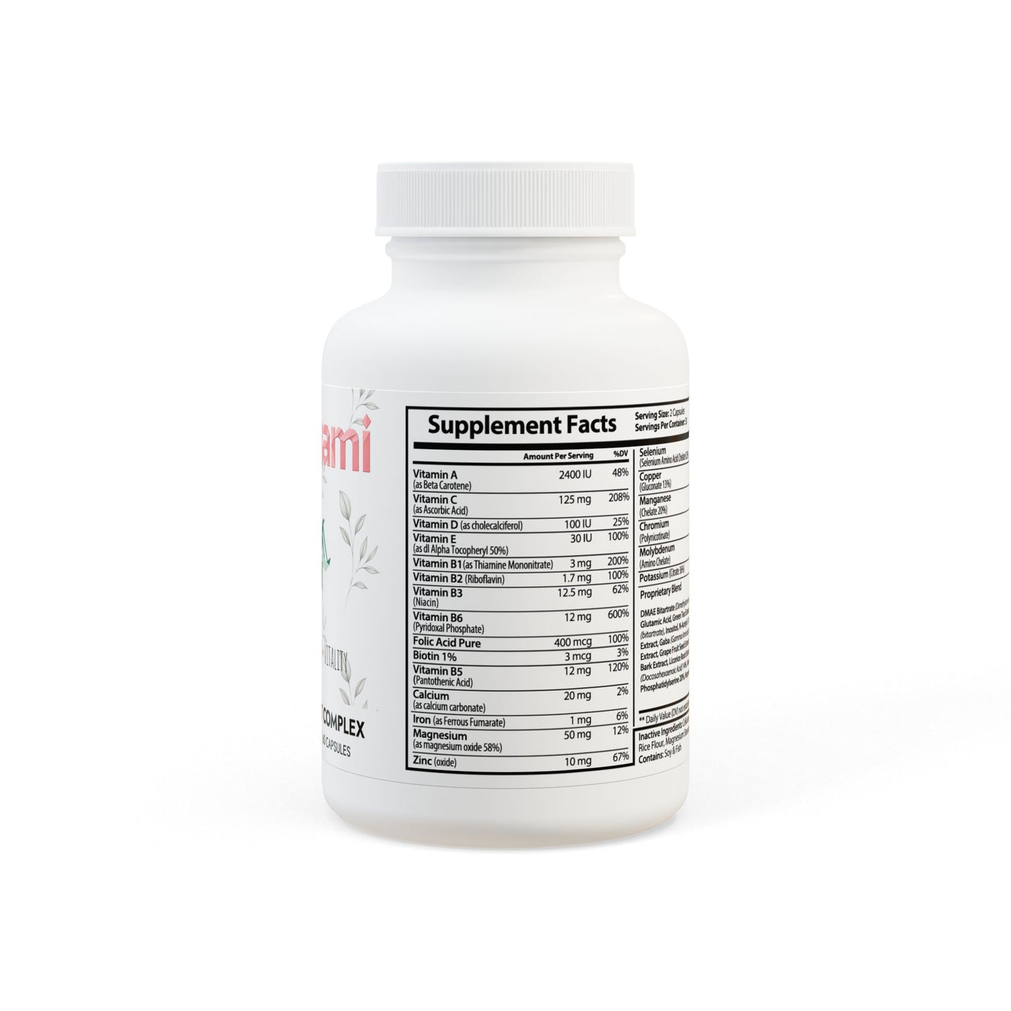 Vitagami Brain Support Complex | Mental Focus & Cognitive Energy (60 Capsules)