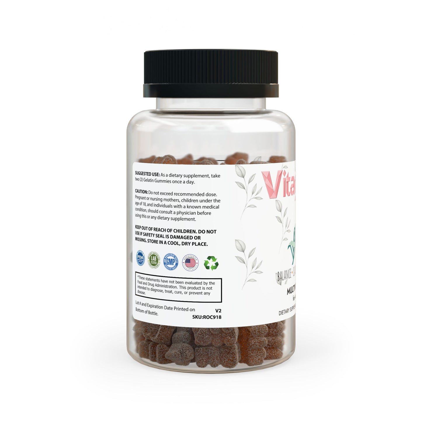 Vitagami Multivitamin Gummies for Adults | Daily Energy, Immunity & Hair Support (60 Gummies)