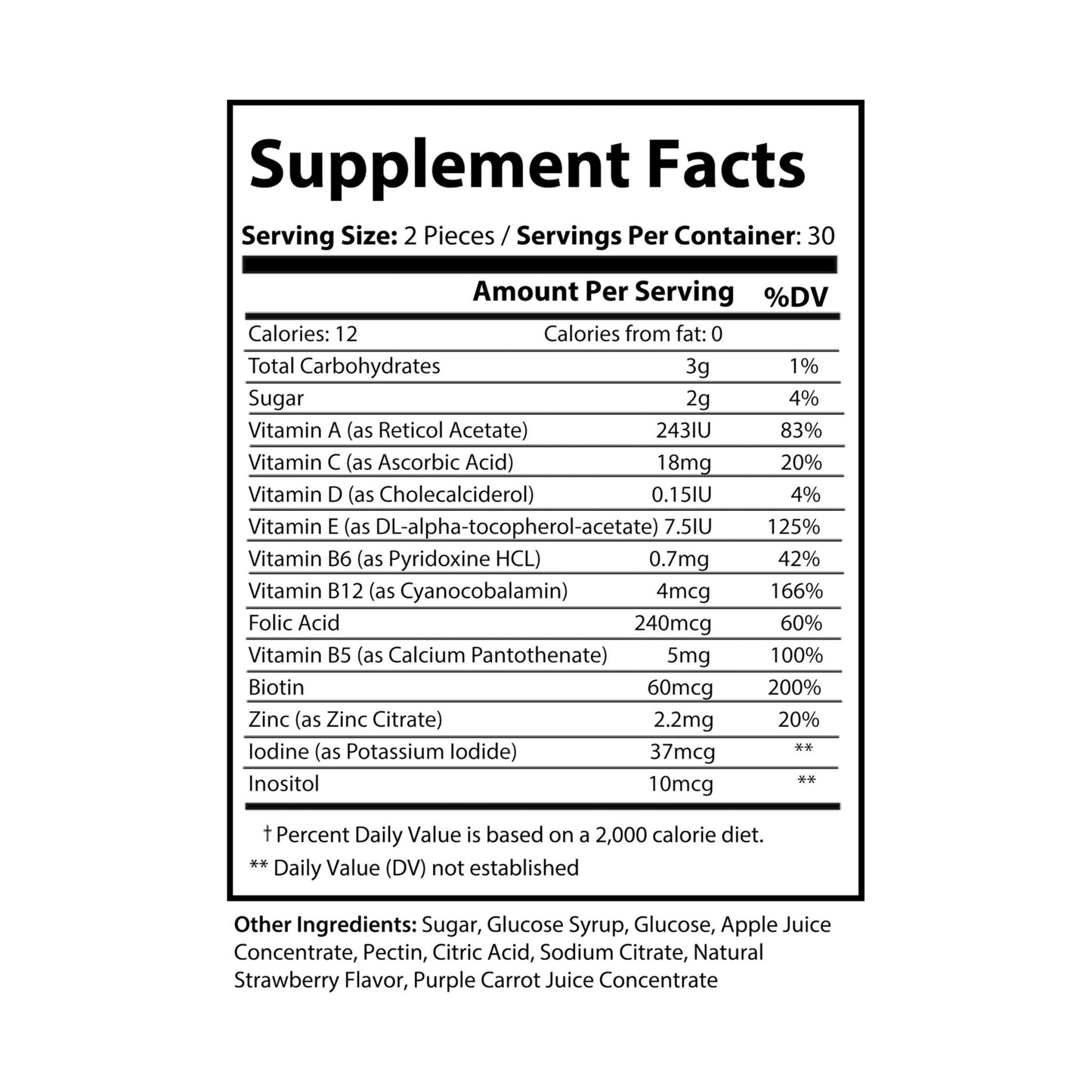 Vitagami Multivitamin Gummies for Adults | Daily Energy, Immunity & Hair Support (60 Gummies)