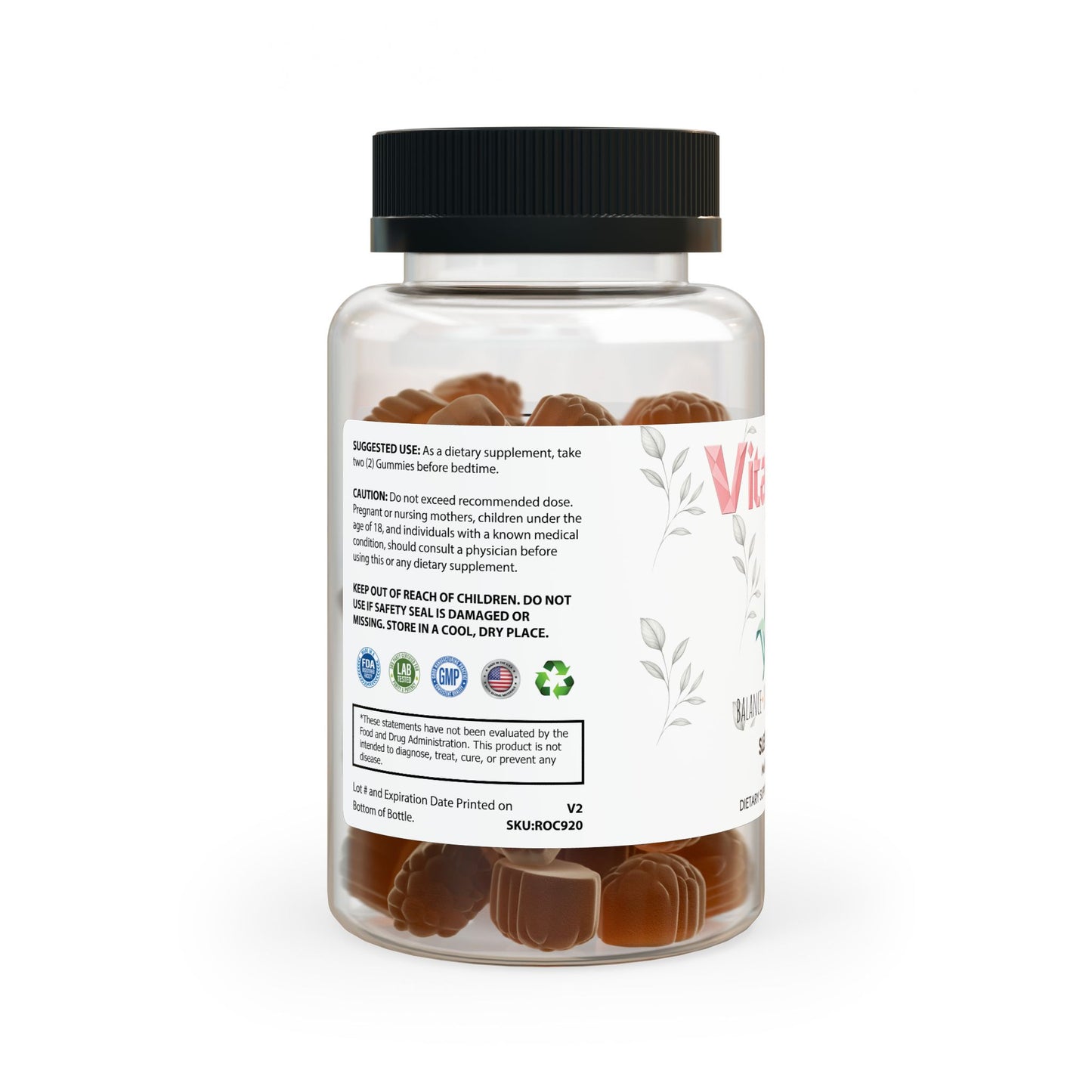 Vitagami Sleep Well Gummies | Natural Sleep Aid & Circadian Rhythm Support (60 Gummies)