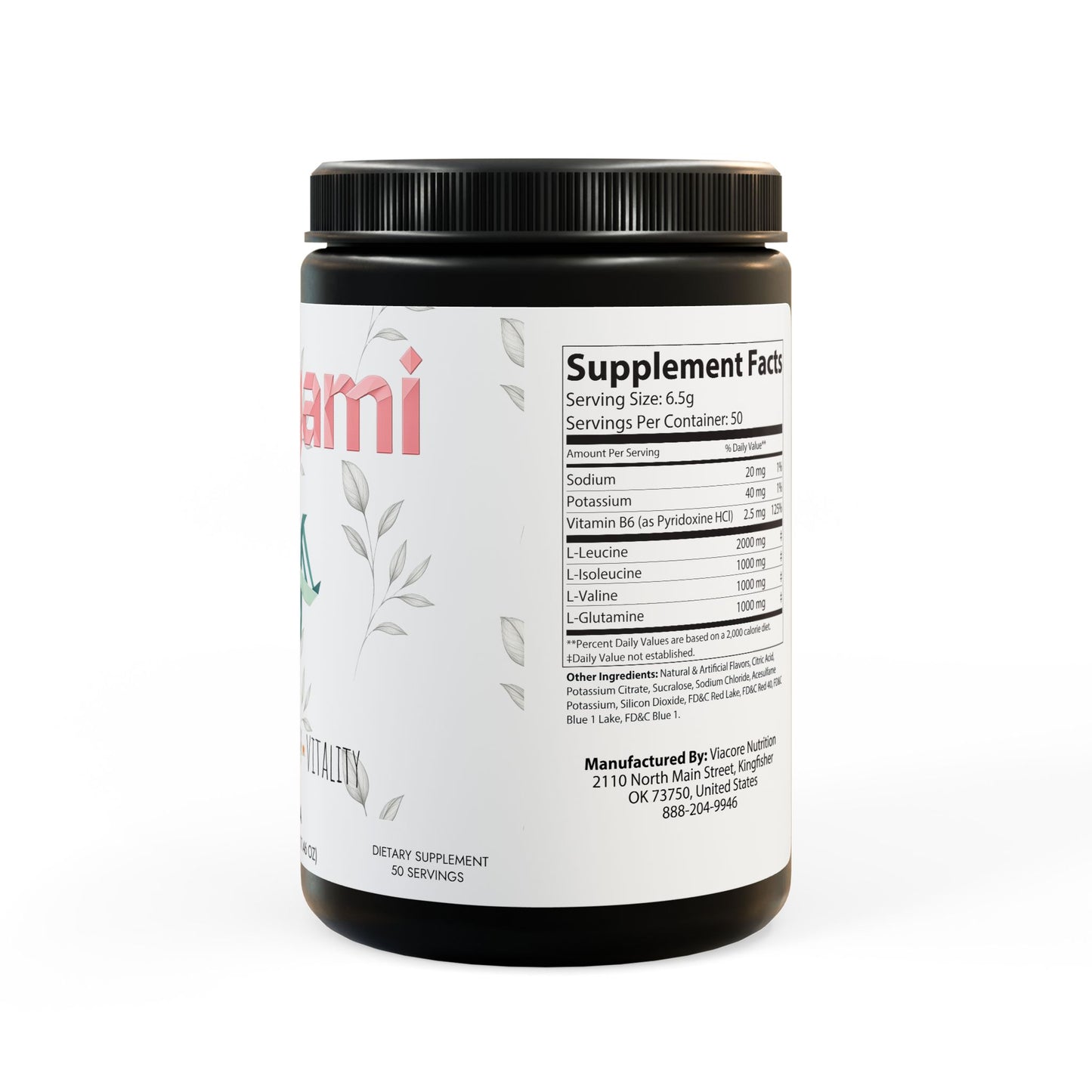 Complejo BCAA Vitagami | Recuperación y soporte muscular vegano – Sabor a uva (325 g, 50 raciones)