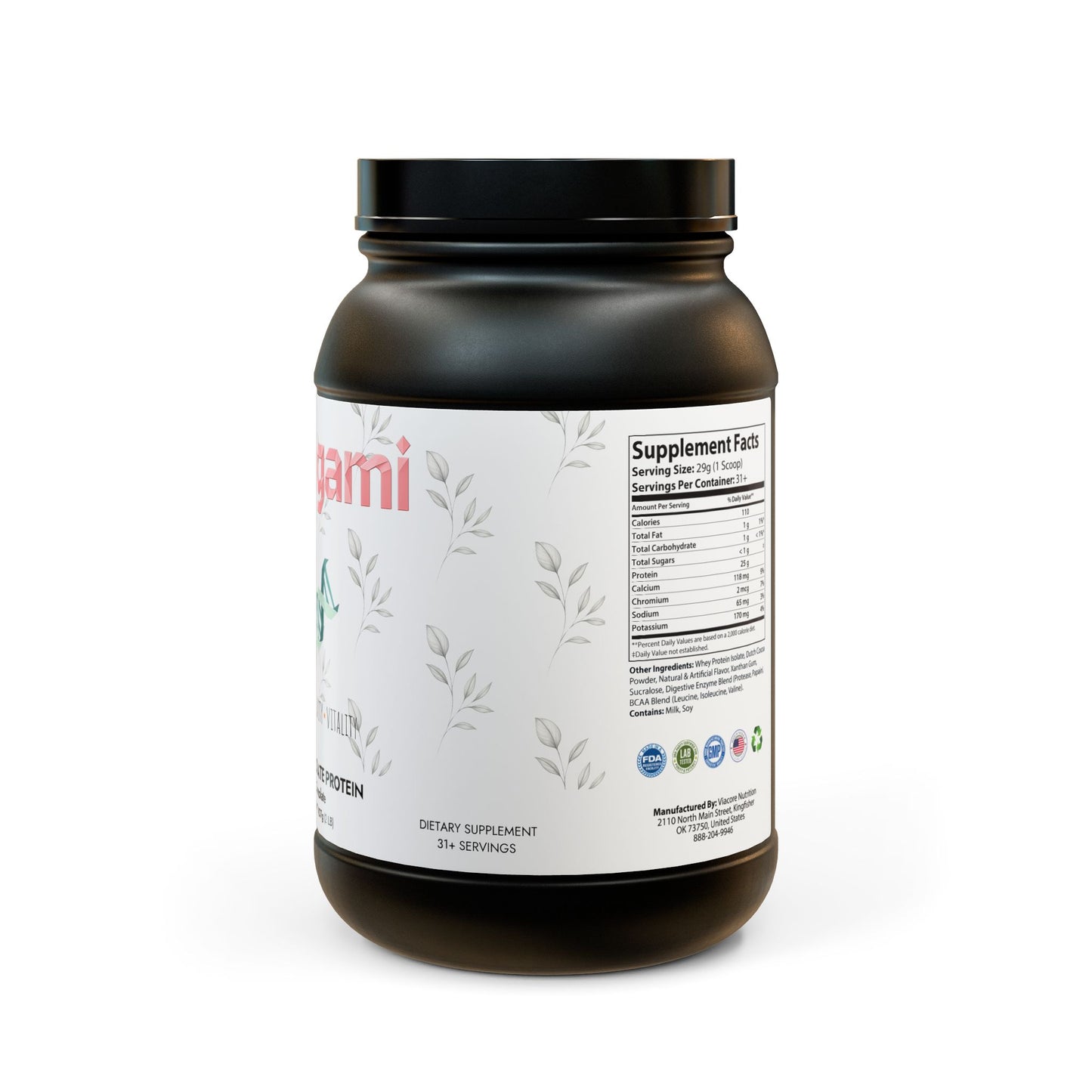 Vitagami Whey Isolate Protein | Lean Muscle & Recovery (907g, 2lb)
