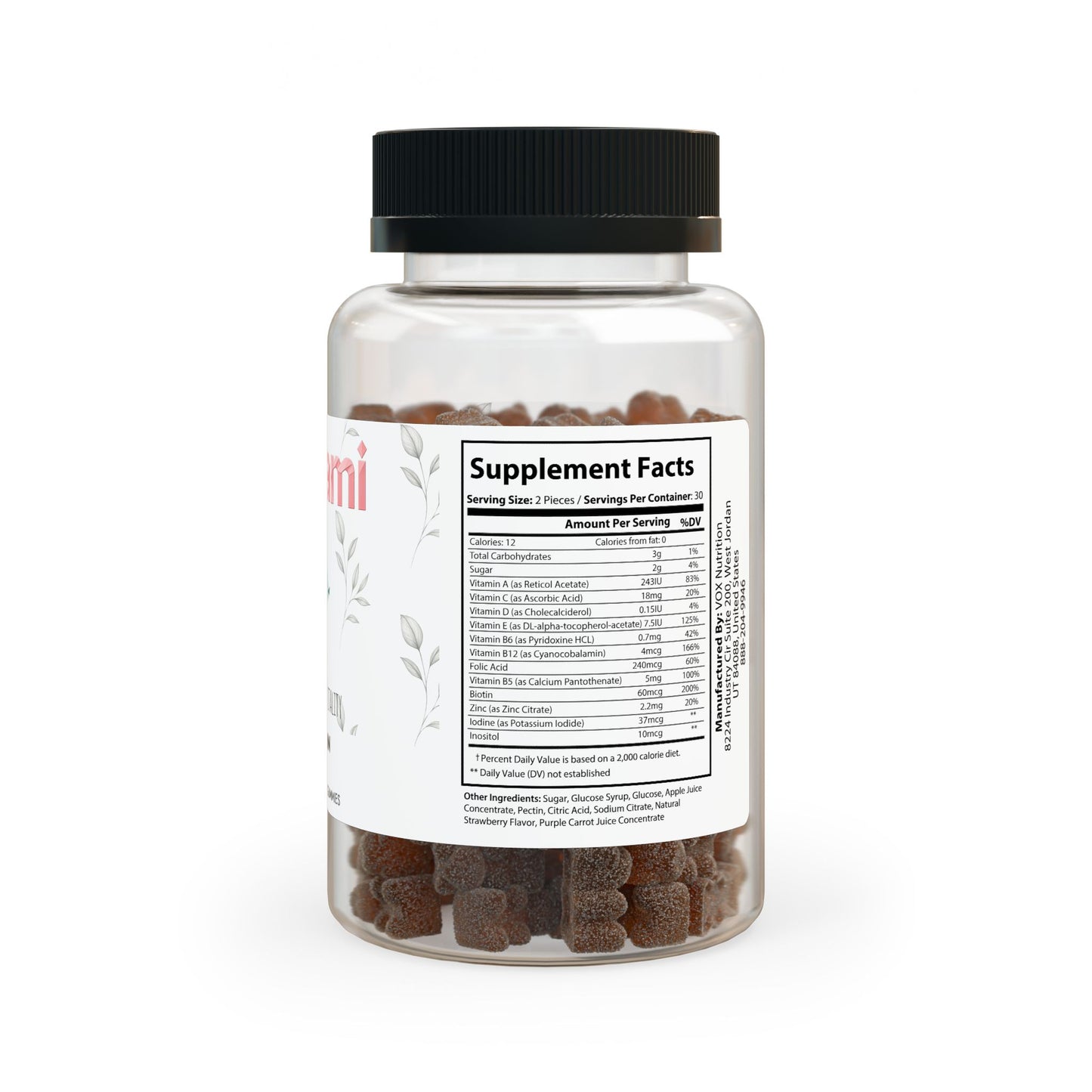 Vitagami Multivitamin Gummies for Adults | Daily Energy, Immunity & Hair Support (60 Gummies)