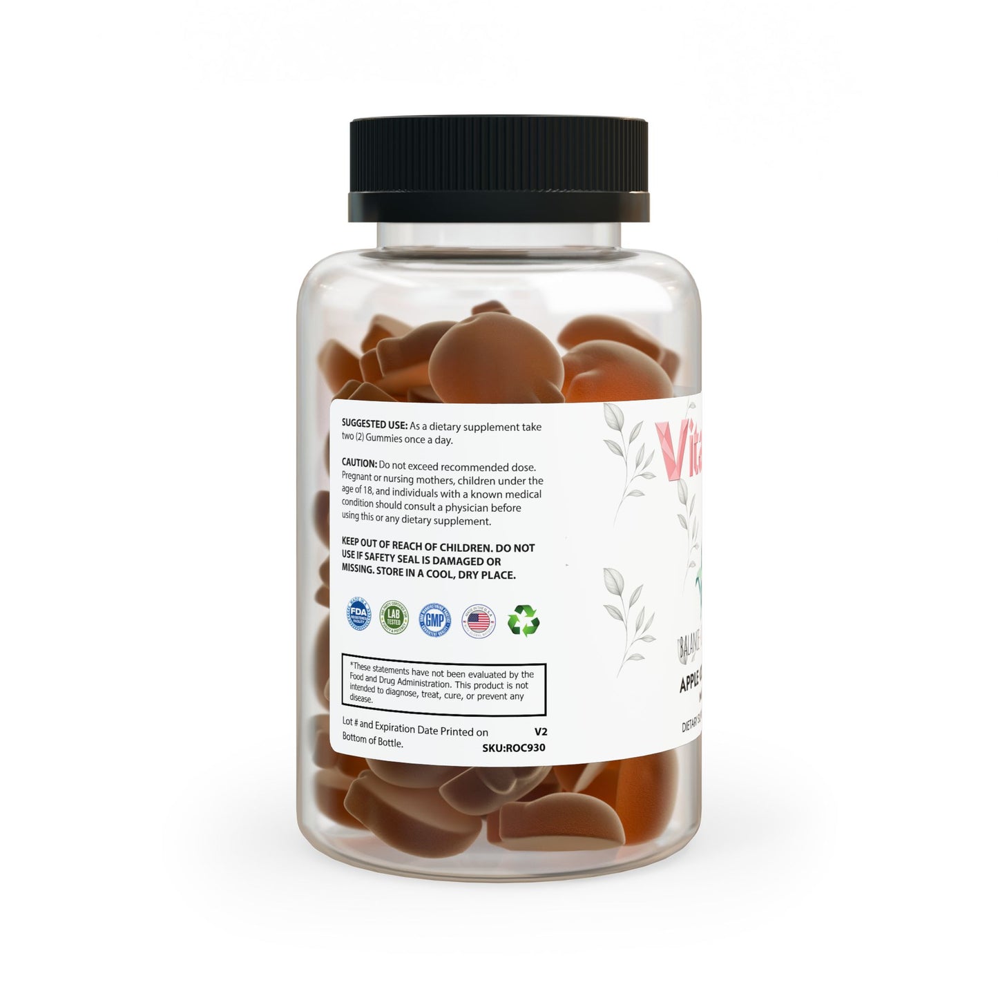 Vitagami Apple Cider Vinegar Gummies | Metabolism & Energy Support (60 Gummies)