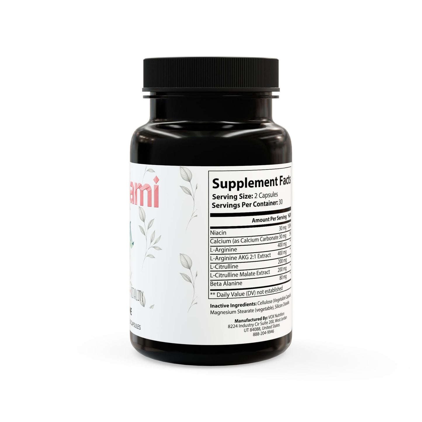 Vitagami L-Arginine Complex | Performance & Pump Support (60 Caps)
