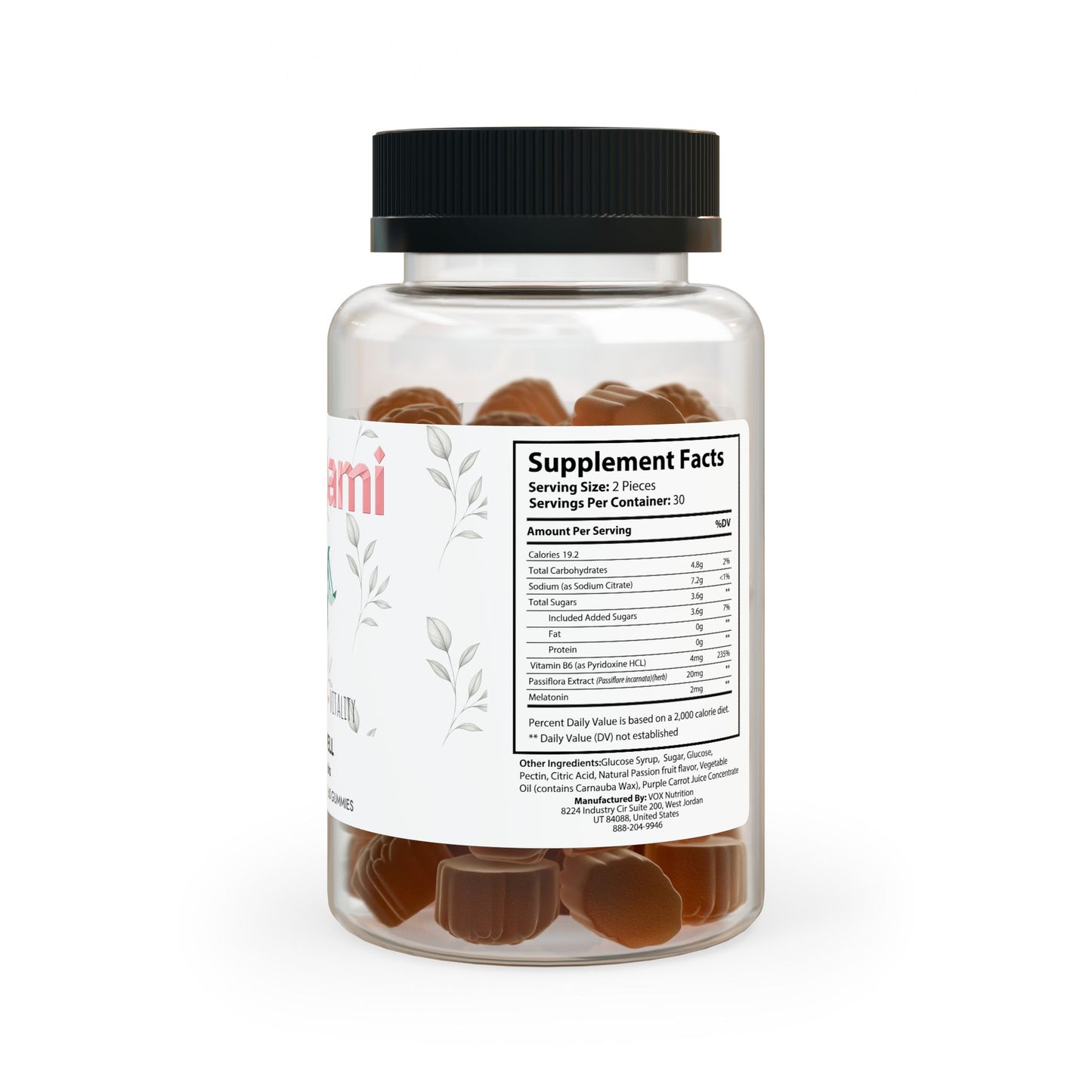 Vitagami Sleep Well Gummies | Natural Sleep Aid & Circadian Rhythm Support (60 Gummies)