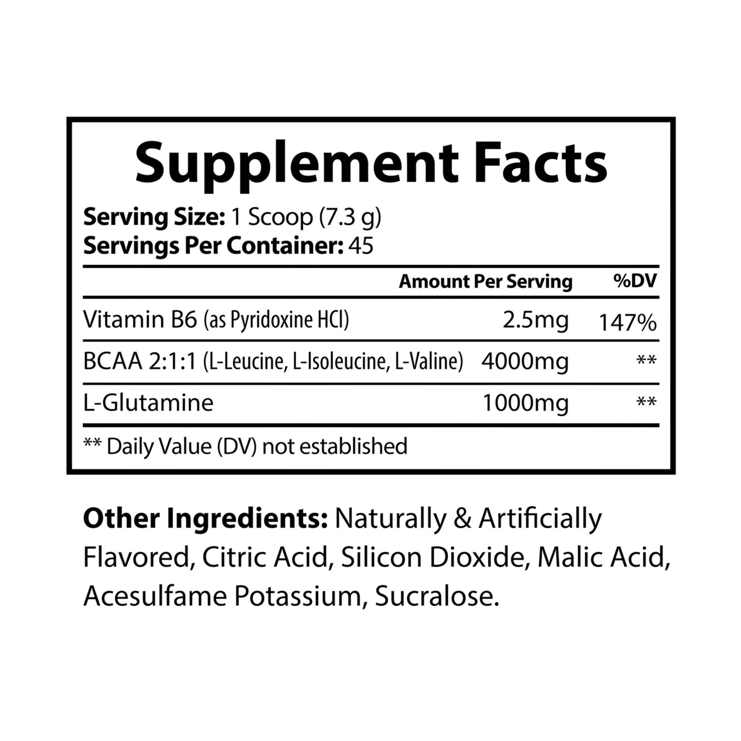 Vitagami BCAA + Glutamine | Watermelon Flavor for Performance & Recovery (325g, 45 Servings)