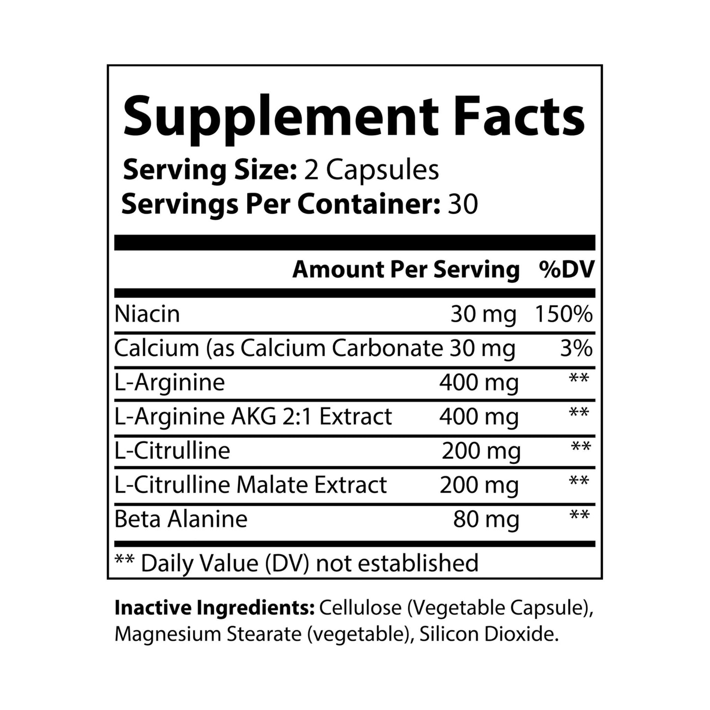 Vitagami L-Arginine Complex | Performance & Pump Support (60 Caps)