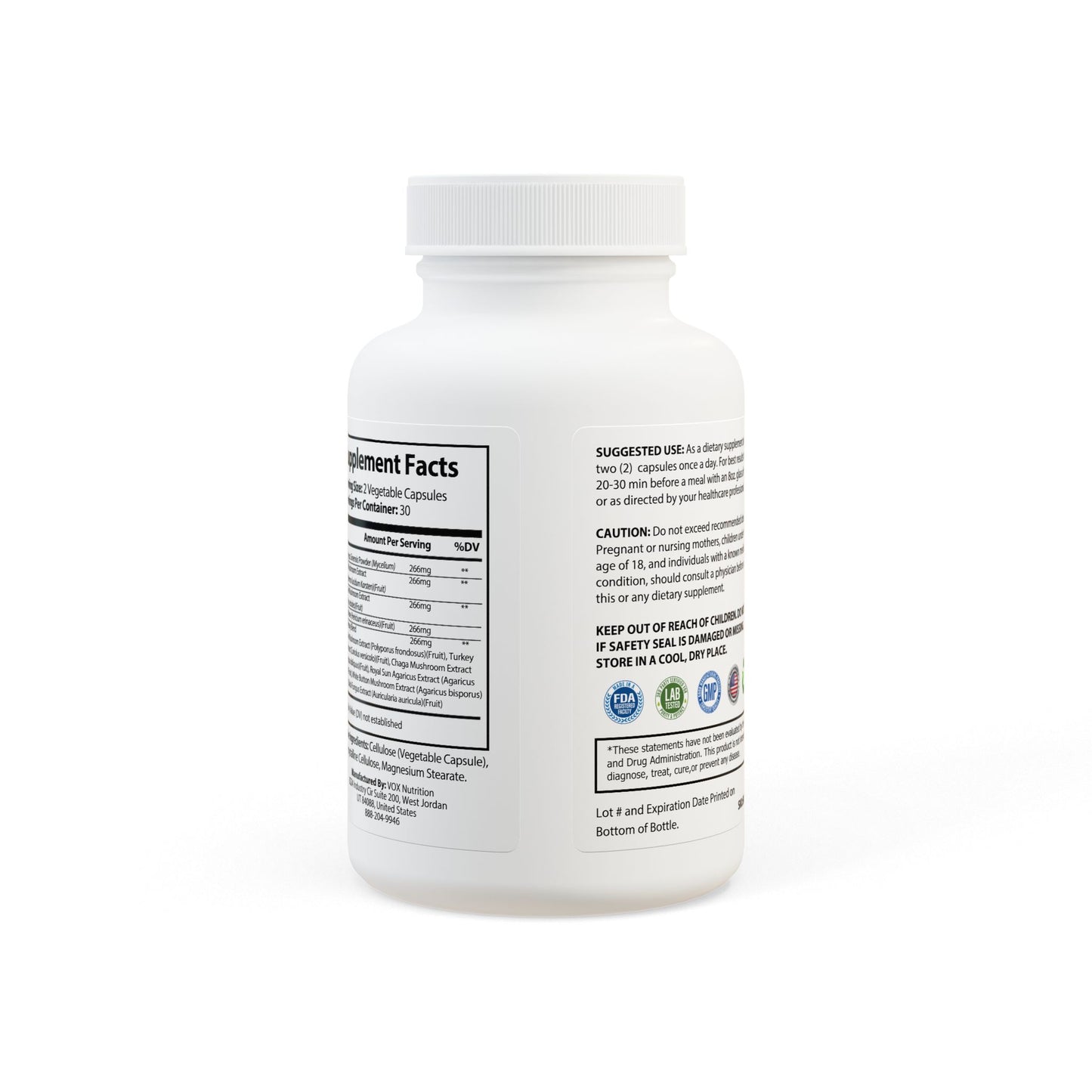 Vitagami Mushroom Complex | Brain & Immune Support (60 Caps)