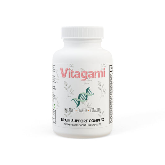 Vitagami Brain Support Complex | Mental Focus & Cognitive Energy (60 Capsules)