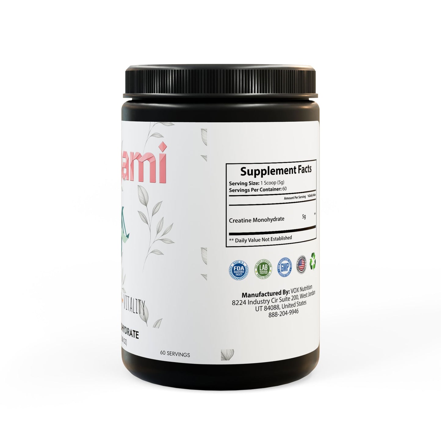 Vitagami Creatine Monohydrate | Strength, Recovery & Muscle Fuel (300g)