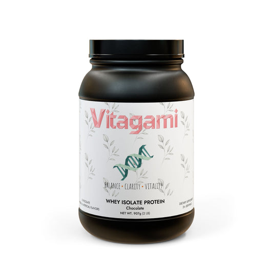 Vitagami Whey Isolate Protein | Lean Muscle & Recovery (907g, 2lb)